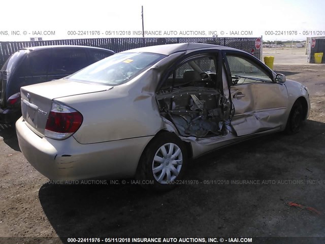 4T1BE32K75U978016 - 2005 TOYOTA CAMRY LE/XLE/SE ოქროსფერი ფოტო 4