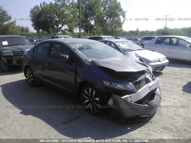 19XFB2F95FE037695 - 2015 HONDA CIVIC EXL 灰色 照片 1