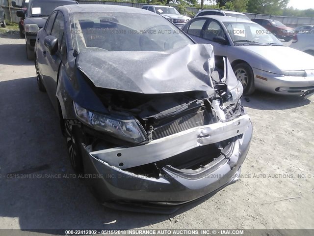 19XFB2F95FE037695 - 2015 HONDA CIVIC EXL 灰色 照片 6