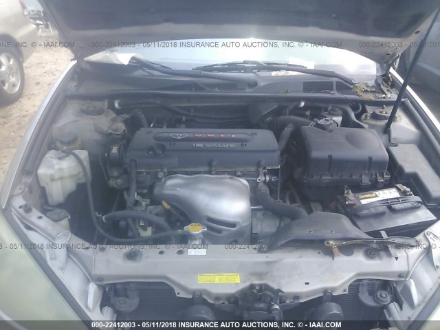 4T1BE32K44U857720 - 2004 TOYOTA CAMRY LE/XLE/SE თაფლისფერი ფოტო 10