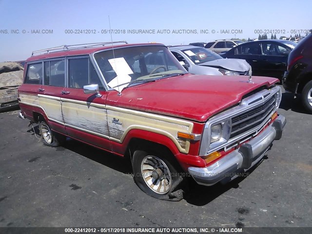 1JCNJ15U3GT112464 - 1986 JEEP GRAND WAGONEER  RED photo 1