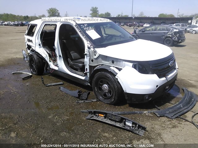 1FM5K8AR5FGA78409 - 2015 FORD EXPLORER POLICE INTERCEPTOR WHITE photo 1
