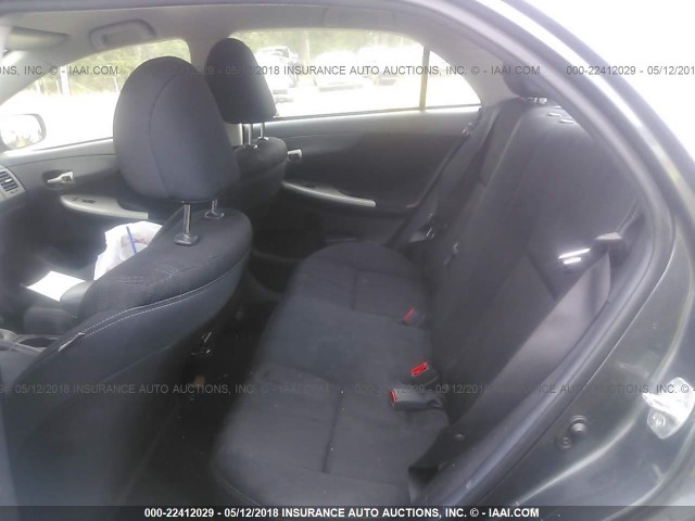 2T1BU4EEXCC829077 - 2012 TOYOTA COROLLA S/LE GRAY photo 8