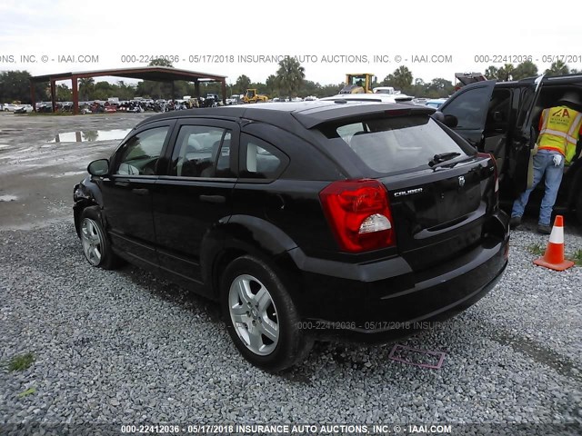 1B3HB48B57D264202 - 2007 DODGE CALIBER SXT BLACK photo 3