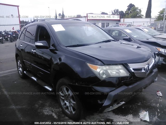 2HNYD28378H507688 - 2008 ACURA MDX TECHNOLOGY BLACK photo 1