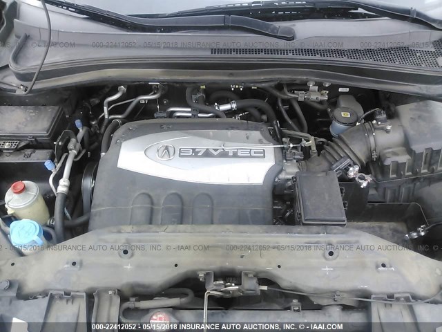 2HNYD28378H507688 - 2008 ACURA MDX TECHNOLOGY BLACK photo 10