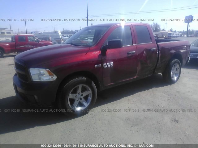 1C6RR7FT4DS619659 - 2013 RAM 1500 ST RED photo 2