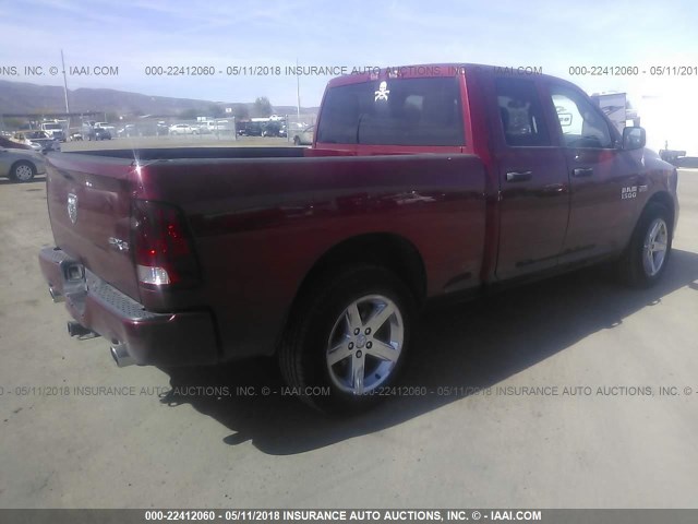 1C6RR7FT4DS619659 - 2013 RAM 1500 ST RED photo 4