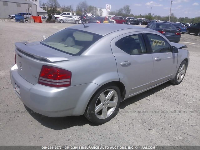 1B3LC76M18N692177 - 2008 DODGE AVENGER R/T SILVER photo 4