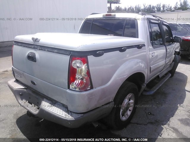 1FMZU67E51UB85538 - 2001 FORD EXPLORER SPORT TR  SILVER photo 4