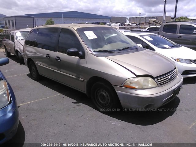 2FMZA51461BA48441 - 2001 FORD WINDSTAR LX GOLD photo 1