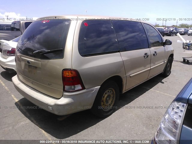 2FMZA51461BA48441 - 2001 FORD WINDSTAR LX GOLD photo 4