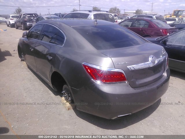 1G4GE5EV7AF293990 - 2010 BUICK LACROSSE CXS GRAY photo 3