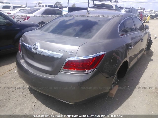 1G4GE5EV7AF293990 - 2010 BUICK LACROSSE CXS GRAY photo 4