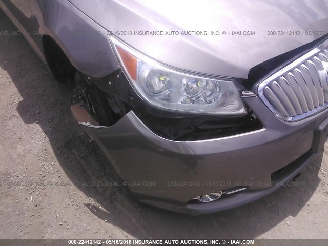 1G4GE5EV7AF293990 - 2010 BUICK LACROSSE CXS GRAY photo 6