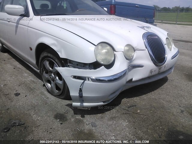 SAJDA01P11GL97755 - 2001 JAGUAR S-TYPE WHITE photo 6