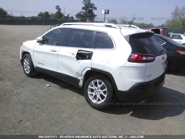 1C4PJMCS9FW710195 - 2015 JEEP CHEROKEE LATITUDE WHITE photo 3