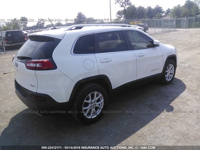 1C4PJMCS9FW710195 - 2015 JEEP CHEROKEE LATITUDE WHITE photo 4