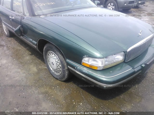 1G4CW52K3SH630568 - 1995 BUICK PARK AVENUE  GREEN photo 6