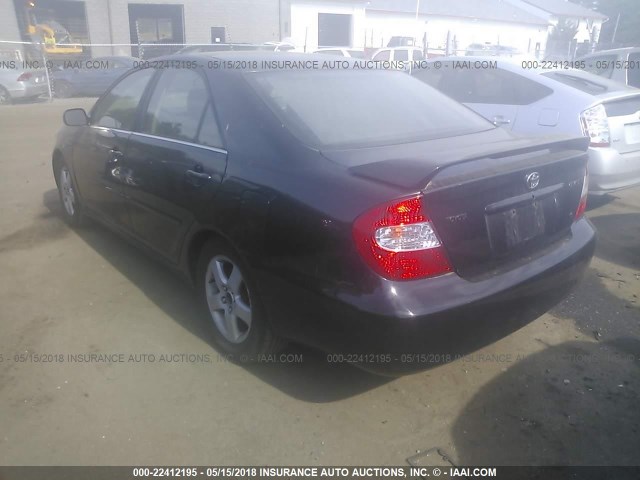 4T1BF30K22U003466 - 2002 TOYOTA CAMRY LE/XLE/SE 黑色 照片 3