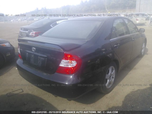 4T1BF30K22U003466 - 2002 TOYOTA CAMRY LE/XLE/SE 黑色 照片 4