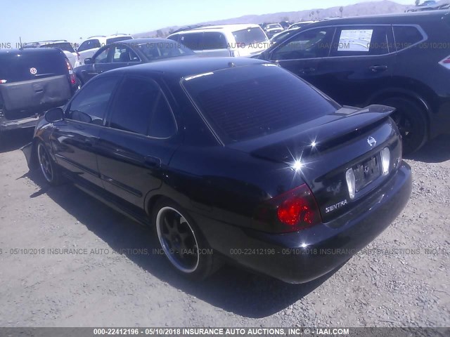 3N1AB51A96L609069 - 2006 NISSAN SENTRA SE-R SPEC V BLACK photo 3