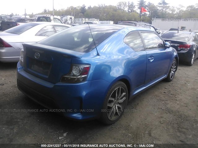 JTKJF5C72F3095556 - 2015 TOYOTA SCION TC 蓝色 照片 4