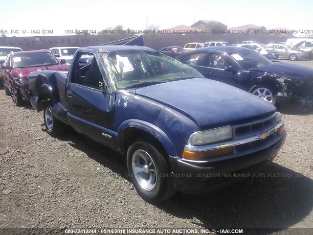 1GCCS14521K102604 - 2001 CHEVROLET S TRUCK S10 BLUE photo 1