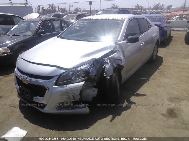 1G11A5SL1EU135633 - 2014 CHEVROLET MALIBU LS SILVER photo 2