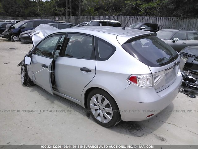 JF1GH616X8G831771 - 2008 SUBARU IMPREZA 2.5I SILVER photo 3