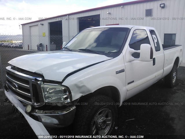 1FTWX31P66EB01185 - 2006 FORD F350 SRW SUPER DUTY WHITE photo 2