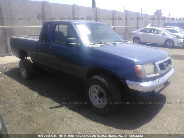 1N6ED26Y9YC377873 - 2000 NISSAN FRONTIER KING CAB XE/KING CAB SE BLUE photo 1