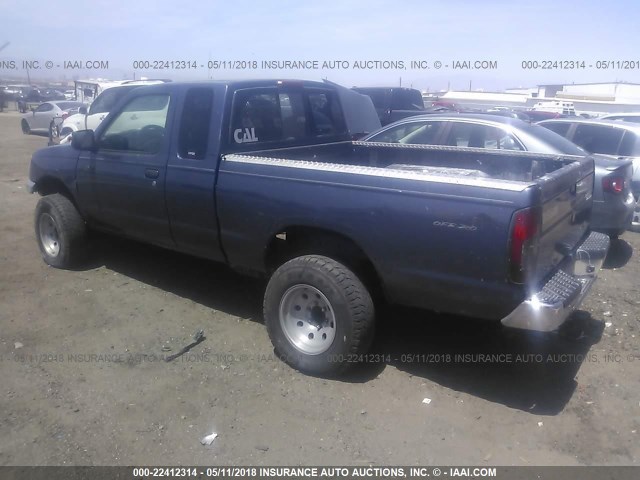 1N6ED26Y9YC377873 - 2000 NISSAN FRONTIER KING CAB XE/KING CAB SE BLUE photo 3