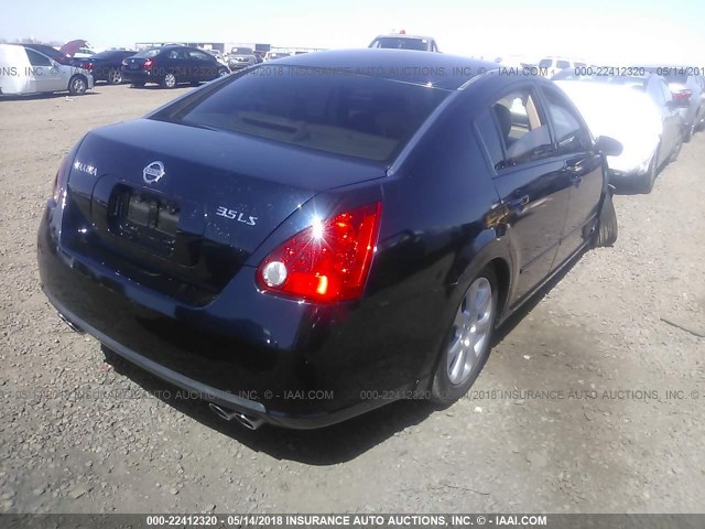 1N4BA41E37C801236 - 2007 NISSAN MAXIMA SE/SL BLACK photo 4