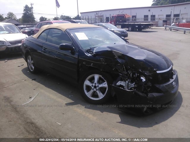 4T1FA38P16U095868 - 2006 TOYOTA CAMRY SOLARA SE/SLE BLACK photo 1