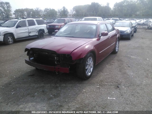 2C3KK53G87H696223 - 2007 CHRYSLER 300 TOURING RED photo 2