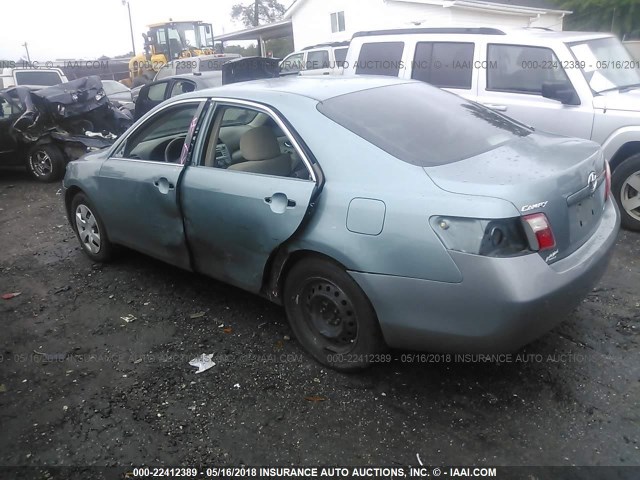 4T1BE46K97U549351 - 2007 TOYOTA CAMRY NEW GENERAT CE/LE/XLE/SE GREEN photo 3