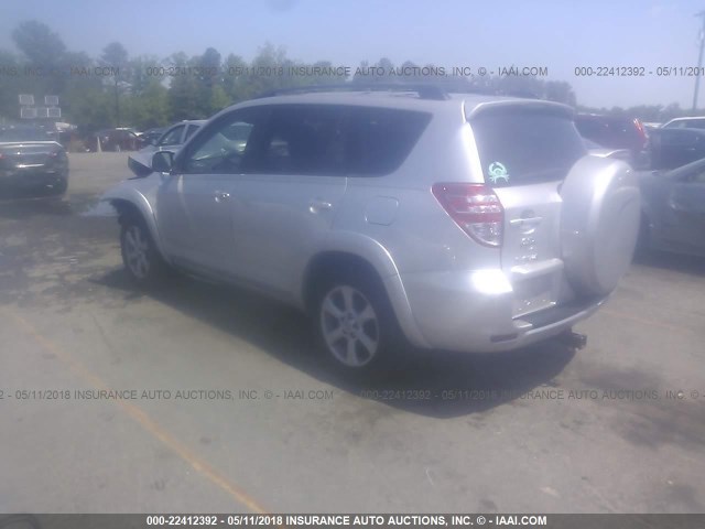 2T3DF4DVXBW154551 - 2011 TOYOTA RAV4 LIMITED SILVER photo 3