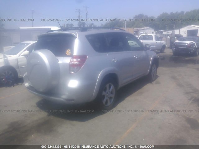 2T3DF4DVXBW154551 - 2011 TOYOTA RAV4 LIMITED SILVER photo 4