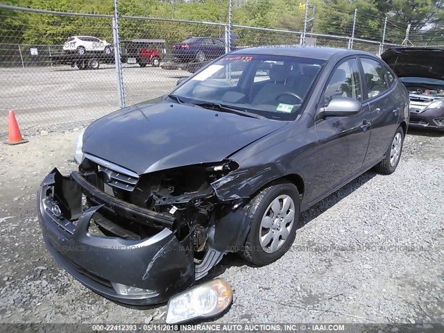 KMHDU46D28U523415 - 2008 HYUNDAI ELANTRA GLS/SE/LIMITED GRAY photo 2