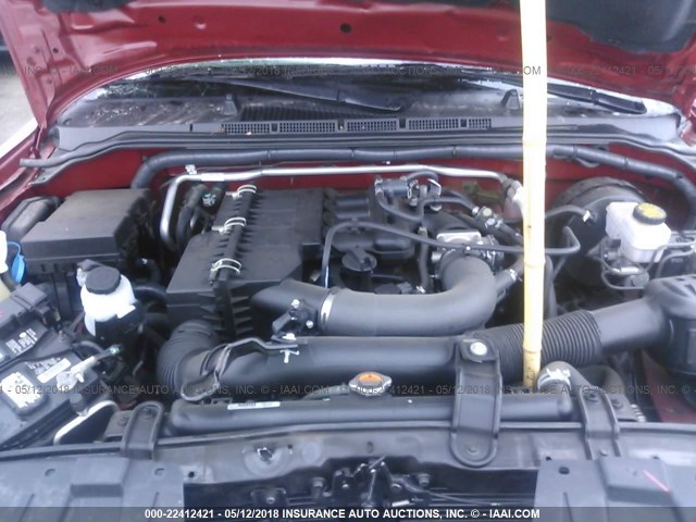1N6BD0CT4HN732775 - 2017 NISSAN FRONTIER S/SV RED photo 10