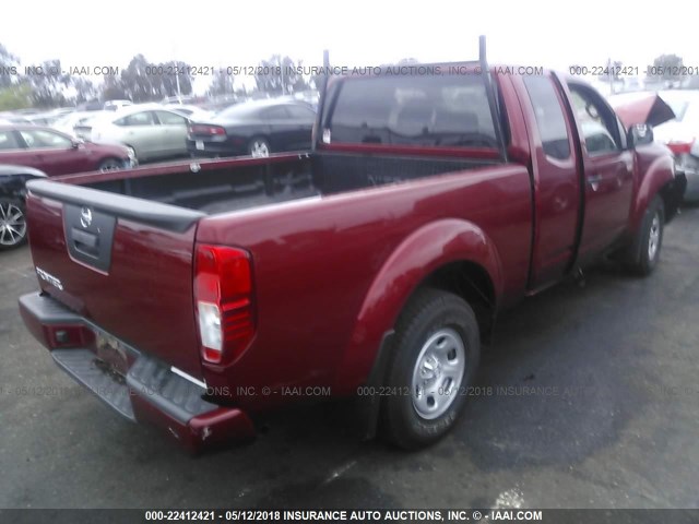 1N6BD0CT4HN732775 - 2017 NISSAN FRONTIER S/SV RED photo 4