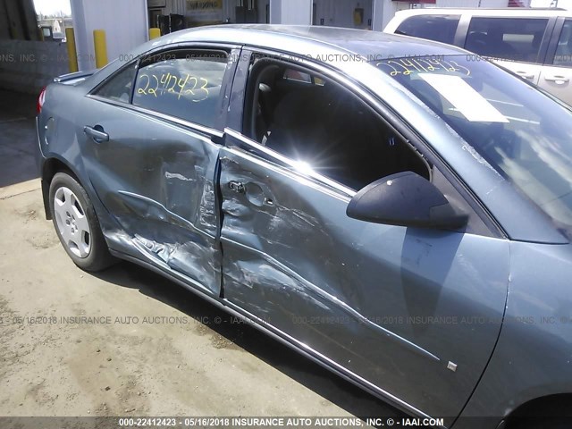 1G2ZF55B464279746 - 2006 PONTIAC G6 SE GRAY photo 6