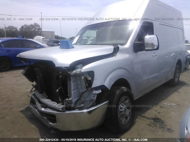 1N6AF0LY7CN116238 - 2012 NISSAN NV 2500/3500 SILVER photo 2