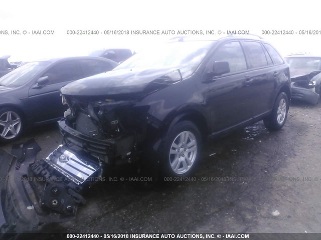 2FMDK39C67BA66681 - 2007 FORD EDGE SEL PLUS BLACK photo 2