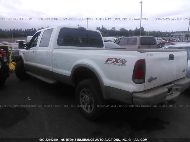 1FTSW21PX5EC61676 - 2005 FORD F250 SUPER DUTY WHITE photo 3