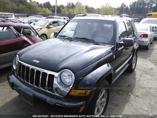 1J4GL58K17W538099 - 2007 JEEP LIBERTY LIMITED BLACK photo 2