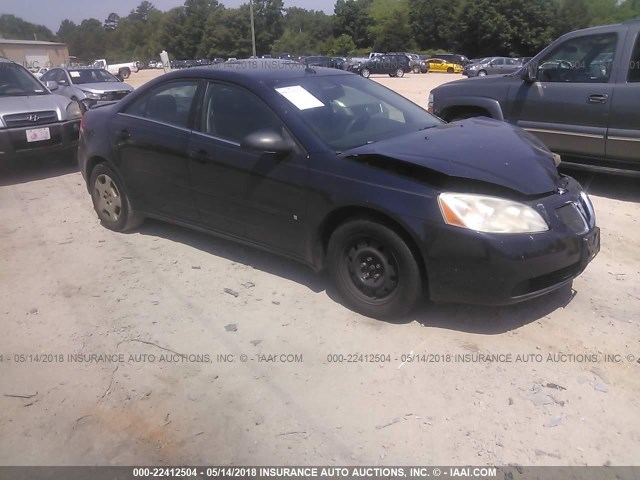 1G2ZF57BX84268802 - 2008 PONTIAC G6 VALUE LEADER/BASE Dark Blue photo 1