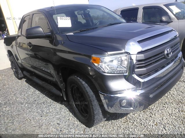 5TFRM5F1XEX072931 - 2014 TOYOTA TUNDRA DOUBLE CAB SR/SR5 GRAY photo 1