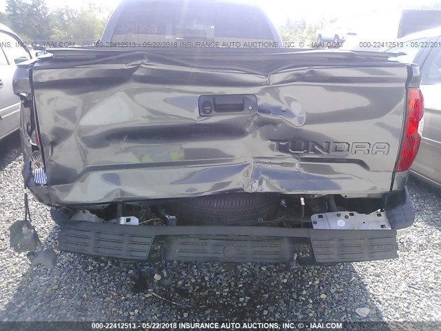 5TFRM5F1XEX072931 - 2014 TOYOTA TUNDRA DOUBLE CAB SR/SR5 GRAY photo 6